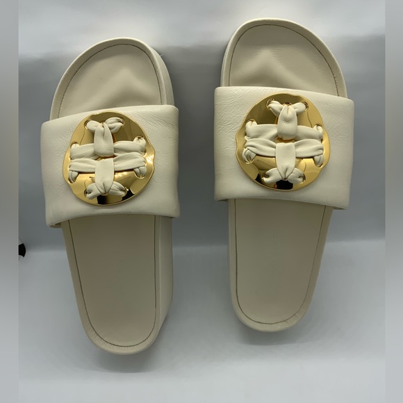 Tory Burch Double-T Slides - Picture 4 of 14